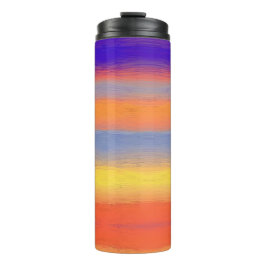 Termo Degradado de Pinceladas Arcoíris