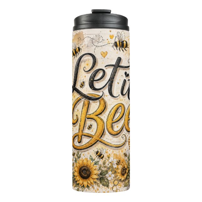 Termo Déjalo ser abeja (Anverso)