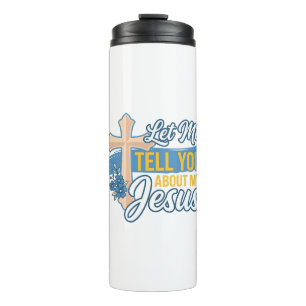 Termo Déjame contarte sobre mi camiseta cristiana de Jes