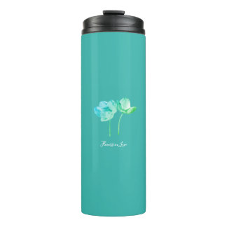 Termo Delicate Vintage Flowers – Elegant Fantasy Garden 