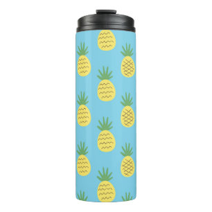 Termo Delight de piña: Impresión de frutas tropicales