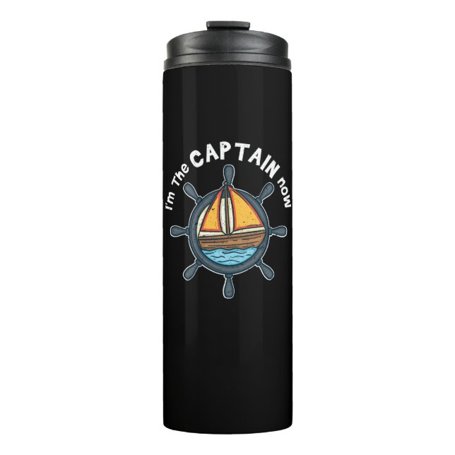 Termo Deporte acuático - Ahora soy el capitán (Anverso)