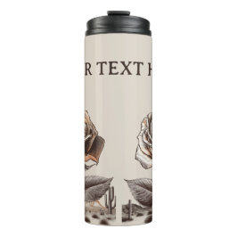 Termo Desert Rose, Vintage Botanical Flower