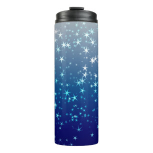 Termo Destellos de Navidad Estrellas Cielo Azul