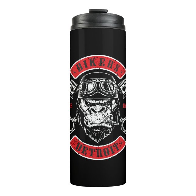 Termo Detroit Biker Motorrad Chopper Gorilla (Anverso)