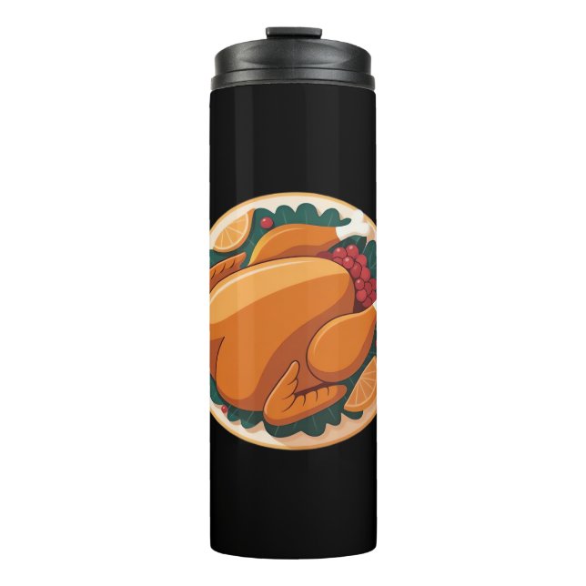 Termo Día de Acción de Gracias Turquía - Festividad de f (Anverso)
