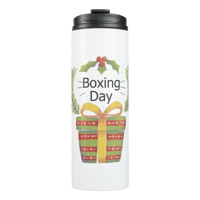 Termo día de boxeo de los navidades holly (Anverso)