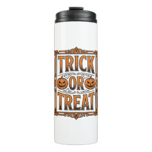 Termo Día de Brujas Truco Regalo Calabaza Calaveras Vint