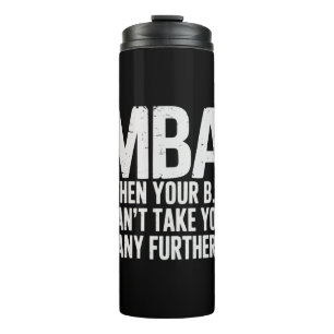 Termo Día de graduación de máster MBA divertido