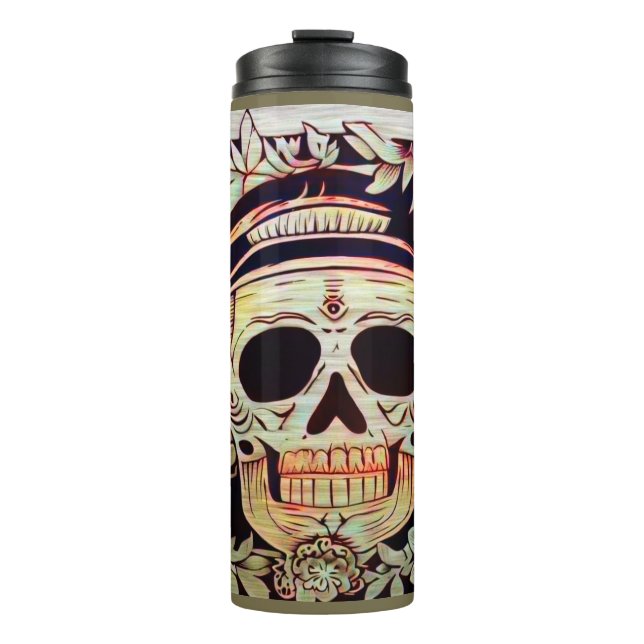 Termo Día de la Calavera Azúcar Muerta 3 (Anverso)