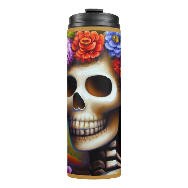 Termo Día de la Calavera del Azúcar Muerto 1 (Anverso)