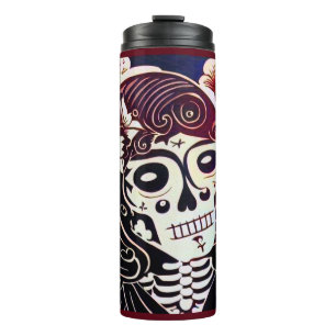 Termo Día de la Calavera del Azúcar Muerto 2