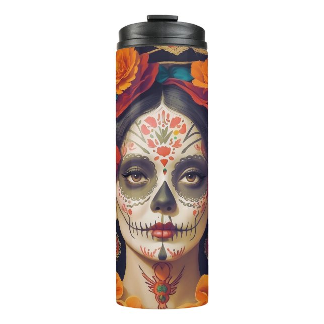 Termo Día De La Catrina De Los Muertos 1 (Anverso)