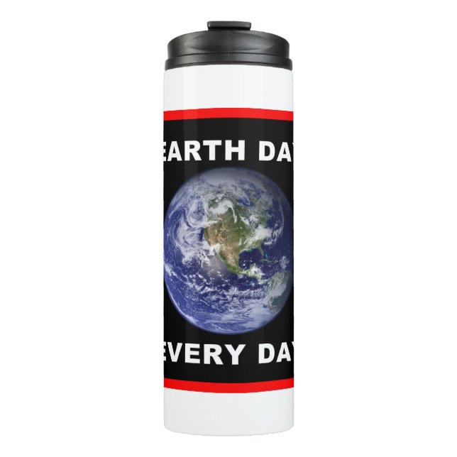 Termo Día de la Tierra Todos los Días (Anverso)