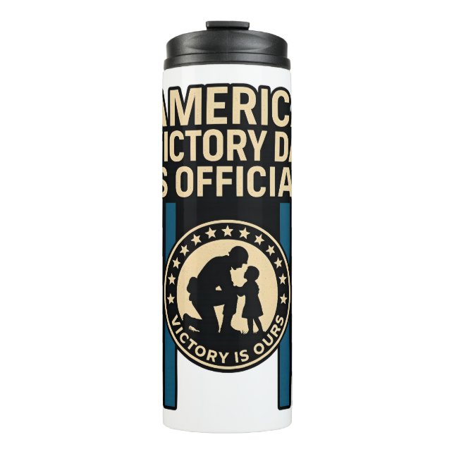 Termo Día de la Victoria en Estados Unidos - ¡Honren a l (Anverso)