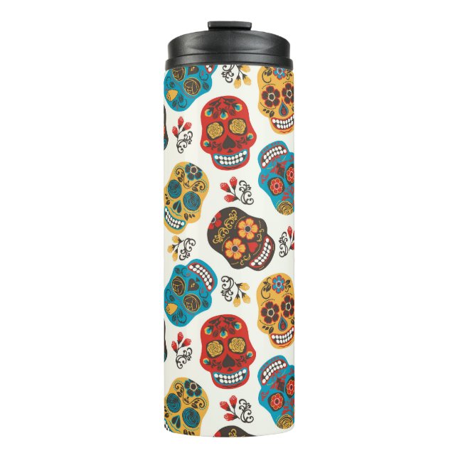 Termo Día de Muertos, sin fisuras. (Anverso)