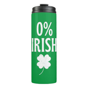 Termo Día de San Patricio 0% Irlandés