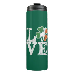 Termo Día de San Patricio Amor Afortunado Trébol Verde I