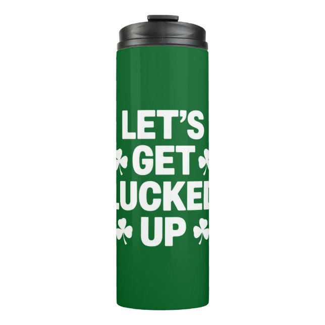 Termo Día de San Patricio dejemos que se burle de la ama (Anverso)