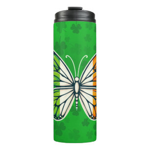 Termo Día de San Patricio mariposa irlandesa