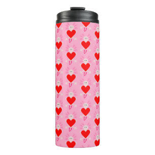 Termo Día de San Valentín Love Heart Axolotl Patterned