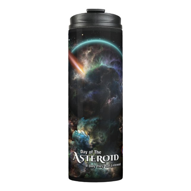 Termo Día Del Arte Fractal De Ciencia Ficción Asteroide (Anverso)