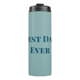 Termo Día del padre feliz azul mejor papá jamás añadir t