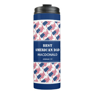 Termo Día del Padre mejor americano DAD USA Personalizad