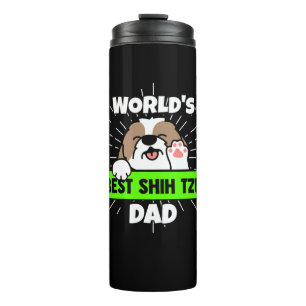 Termo Día del padre Mejor papá de perro chií tuzú del