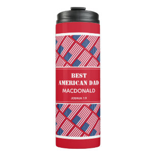Termo Día del Padre mejor Personalizado estadounidense D