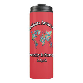 Termo Día Mundial de Conciencia sobre el Autismo. La div