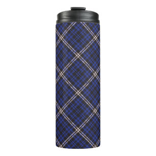 Termo Diagonal de la Marina Rosa Plaid Tartán texturizad