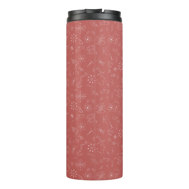 Termo Diagrama de física rosa oscuro (Reverso)