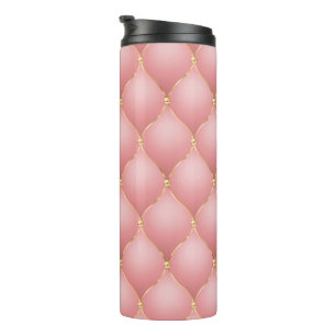 Termo Diamantes de oro Rosa Tumbler termal