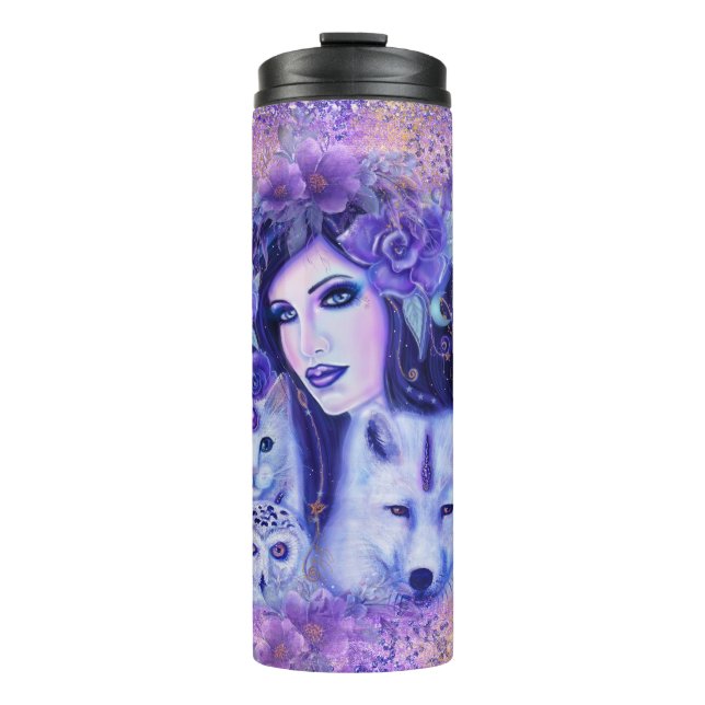Termo Diana goddesart de Renee Thermal Tumbler (Anverso)