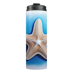 Termo Dibujo de crayón de estrella de mar