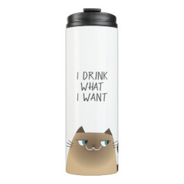 Termo Dibujo de gato siamés