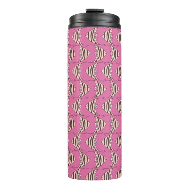Termo Dibujo de pez rosa lindo (Anverso)