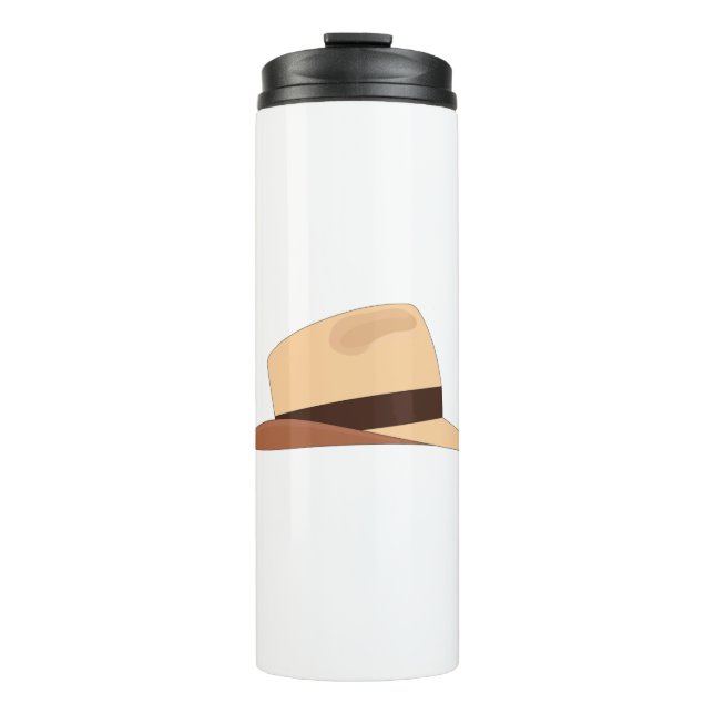 Termo Dibujo de un gorra panameño (Anverso)
