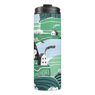 Termo Dibujo manual de ilustraciones gráficas abstractas