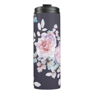 Termo Dibujo por ordenador de bellas flores ilustrativas