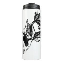 Termo Dibujo Tatuaje De Sirena Estilo Tatuaje Estipple T