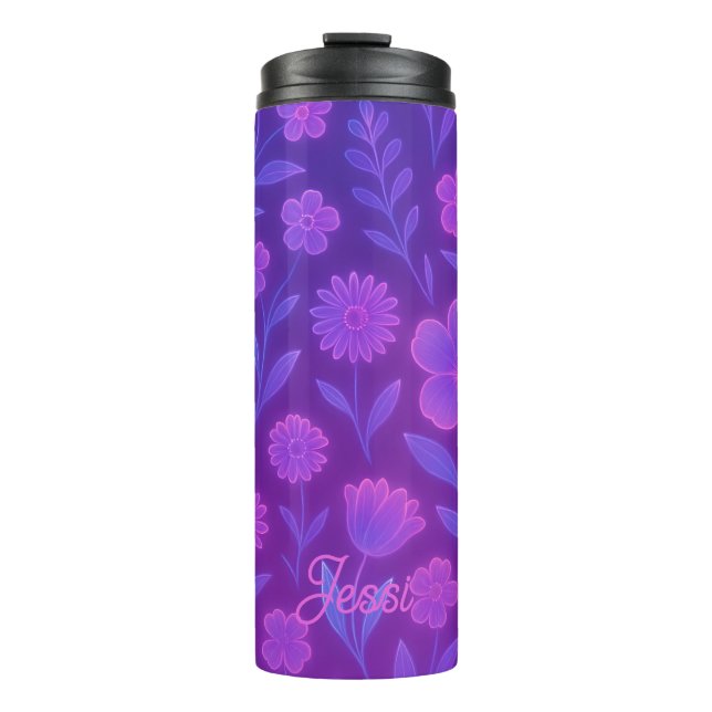 Termo Digital Bloom Future Pattern | Floral Futurista (Anverso)