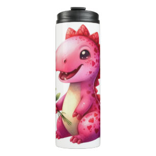 Termo Dinosaurio El día de San Valentín lindo