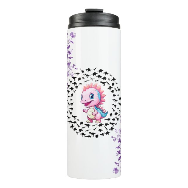 Termo dinosaurio lindo y divertido (Anverso)