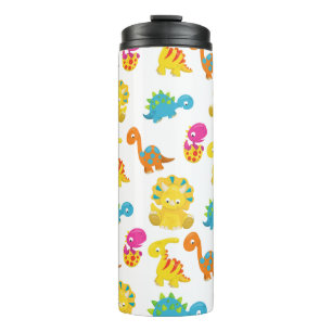 Termo Dinosaurios Cutos, Patrón De Dinosaurios, Dino Beb