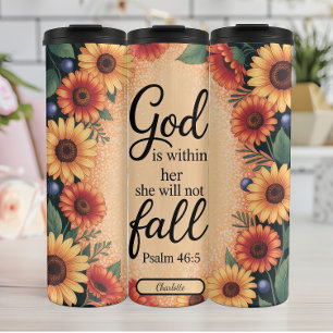 Termo Dios está dentro de su verso floral
