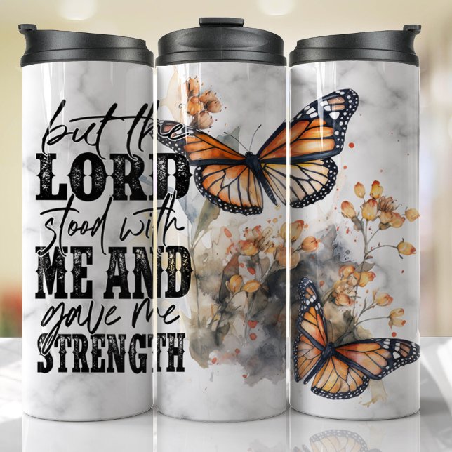 Termo Dios Jesús Fe Religiosa Oración de la Biblia El Se (Religious Faith Tumbler)