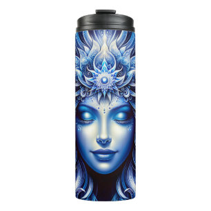 Termo Diosa Cabeza Azul Celestial Enero -