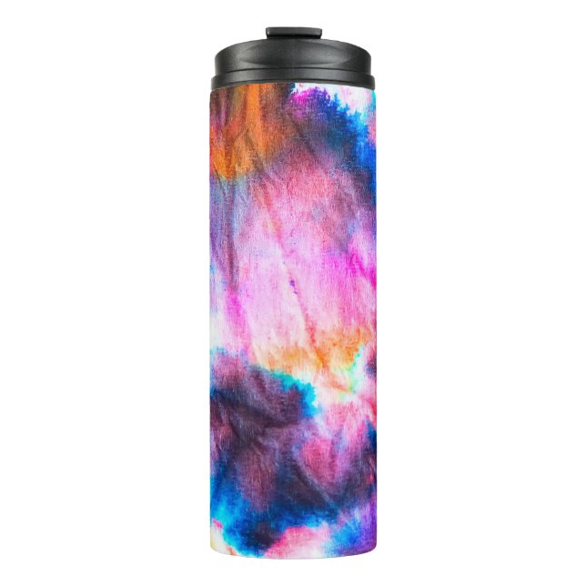 Termo Dirty art. Bright red, lilac, pink, yellow colors. (Anverso)